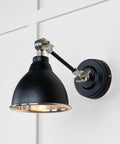 From The Anvil's Smooth Nickel Smooth Nickel Brindley Wall Light