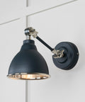 From The Anvil's Smooth Nickel Smooth Nickel Brindley Wall Light
