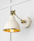From The Anvil's Smooth Brass Smooth Brass Brindley Wall Light