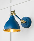 From The Anvil's Smooth Brass Smooth Brass Brindley Wall Light