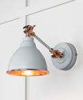 From The Anvil's Hammered Copper Hammered Copper Brindley Wall Light