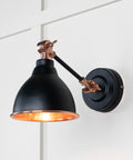 From The Anvil's Hammered Copper Hammered Copper Brindley Wall Light