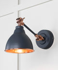 From The Anvil's Hammered Copper Hammered Copper Brindley Wall Light