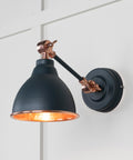 From The Anvil's Hammered Copper Hammered Copper Brindley Wall Light