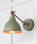 From The Anvil's Hammered Copper Hammered Copper Brindley Wall Light