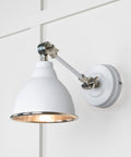 From The Anvil's Hammered Nickel Hammered Nickel Brindley Wall Light