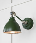 From The Anvil's Hammered Nickel Hammered Nickel Brindley Wall Light