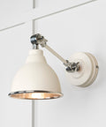 From The Anvil's Hammered Nickel Hammered Nickel Brindley Wall Light