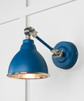 From The Anvil's Hammered Nickel Hammered Nickel Brindley Wall Light
