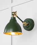 From The Anvil's Hammered Brass Hammered Brass Brindley Wall Light