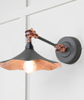 From The Anvil's Smooth Copper Smooth Copper Flora Wall Light