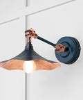 From The Anvil's Smooth Copper Smooth Copper Flora Wall Light