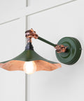 From The Anvil's Smooth Copper Smooth Copper Flora Wall Light