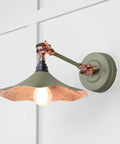 From The Anvil's Smooth Copper Smooth Copper Flora Wall Light