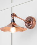 From The Anvil's Smooth Copper Smooth Copper Flora Wall Light
