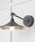 From The Anvil's Smooth Nickel Smooth Nickel Flora Wall Light