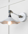 From The Anvil's Smooth Nickel Smooth Nickel Flora Wall Light
