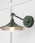 From The Anvil's Smooth Nickel Smooth Nickel Flora Wall Light