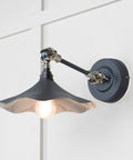 From The Anvil's Smooth Nickel Smooth Nickel Flora Wall Light
