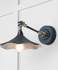 From The Anvil's Smooth Nickel Smooth Nickel Flora Wall Light