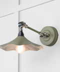 From The Anvil's Smooth Nickel Smooth Nickel Flora Wall Light