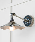 From The Anvil's Smooth Nickel Smooth Nickel Flora Wall Light