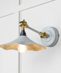 From The Anvil's Smooth Brass Smooth Brass Flora Wall Light