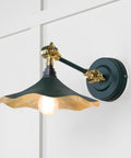 From The Anvil's Smooth Brass Smooth Brass Flora Wall Light