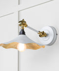 From The Anvil's Smooth Brass Smooth Brass Flora Wall Light