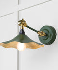 From The Anvil's Smooth Brass Smooth Brass Flora Wall Light