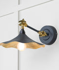 From The Anvil's Smooth Brass Smooth Brass Flora Wall Light