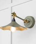From The Anvil's Smooth Brass Smooth Brass Flora Wall Light