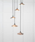 From The Anvil's Smooth Brass Smooth Brass Flora Cluster Pendant