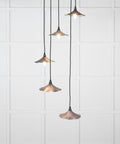 From The Anvil's Smooth Brass Smooth Brass Flora Cluster Pendant