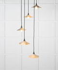 From The Anvil's Smooth Brass Smooth Brass Flora Cluster Pendant
