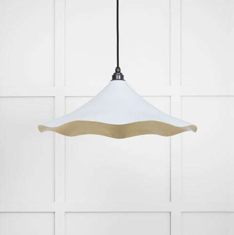 Smooth Brass Flora Pendant
