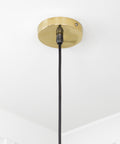 From The Anvil's Smooth Brass Smooth Brass Flora Pendant