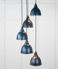 From The Anvil's Smooth Brass Smooth Brass Brindley Cluster Pendant