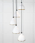 From The Anvil's Smooth Brass Smooth Brass Brindley Cluster Pendant