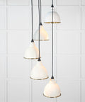 From The Anvil's Smooth Brass Smooth Brass Brindley Cluster Pendant