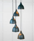 From The Anvil's Hammered Nickel Hammered Nickel Brindley Cluster Pendant