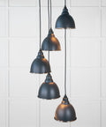 From The Anvil's Hammered Nickel Hammered Nickel Brindley Cluster Pendant