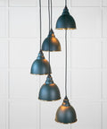 From The Anvil's Hammered Brass Hammered Brass Brindley Cluster Pendant