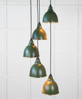 From The Anvil's Hammered Brass Hammered Brass Brindley Cluster Pendant