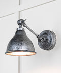 From The Anvil's Pewter Pewter Brindley Wall Light