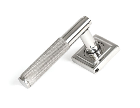 From The Anvil's Satin Marine SS (316) Brompton Lever on Rose Set (Sprung)