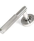 From The Anvil's Polished Marine SS (316) Brompton Lever on Rose Set (Sprung)