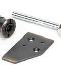 From The Anvil's Aged Bronze Key-Flush Sash Stop