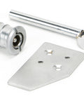 From The Anvil's Satin Chrome Key-Flush Sash Stop