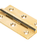 From The Anvil's Polished Brass Butt Hinge (pair)